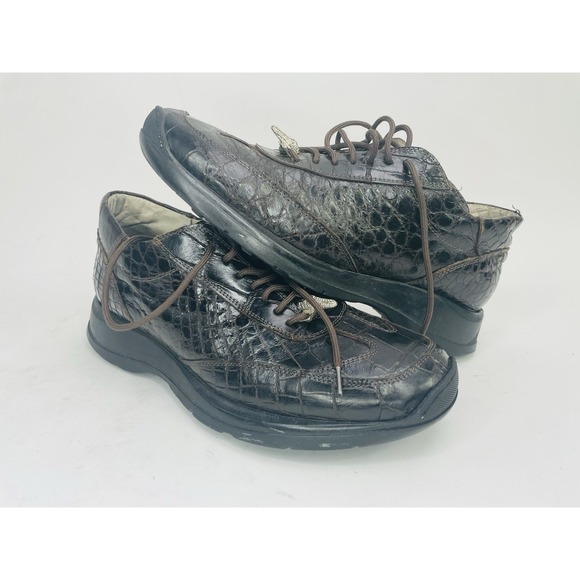 Mauri crocodile Men's brown sneakers size 41